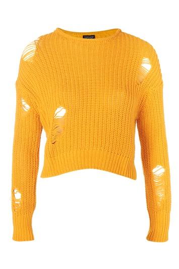Topshop Ladder Crop Jumper