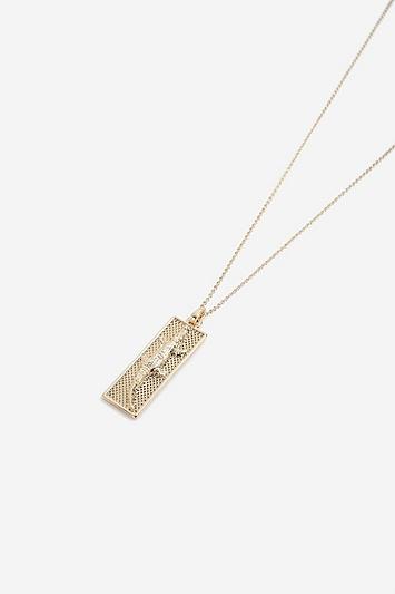 Topshop *crocodile Pendant Necklace