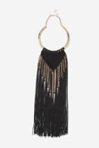 Topshop Tassel And Chain Torc Necklace