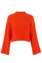 Topshop Compact Stitch Funnel Sweater