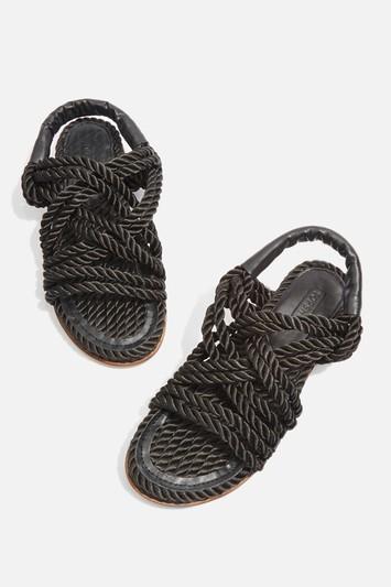 Topshop Fiesta Rope Flat Sandals