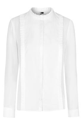 Topshop Organza Detail Shirt