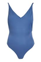 Topshop Plunging Swimsuit