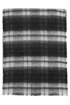 Topshop Mono Brushed Check Scarf