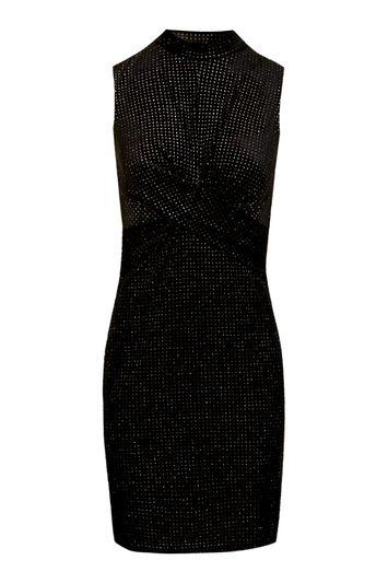 Topshop Glitter Velvet Dress