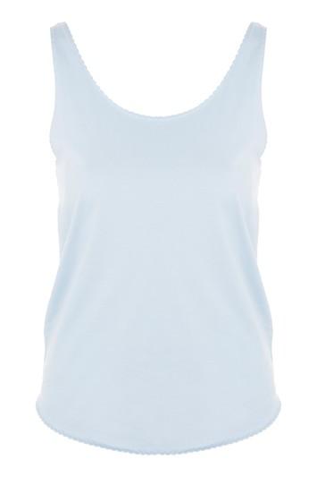 Topshop Scalloped Edge Vest Top