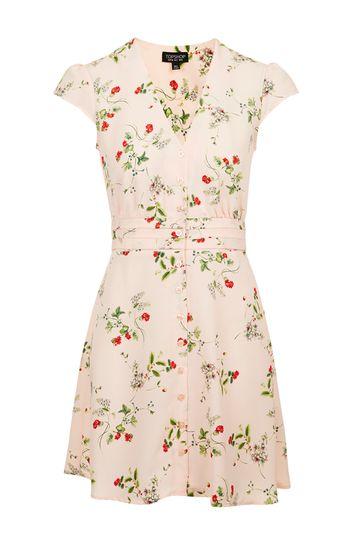 Topshop Floral Tea Dress