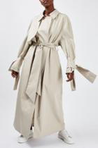 Topshop Tie Sleeve Trench By Boutique