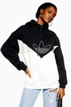 Topshop Colour Blocking Hoodie By Adidas