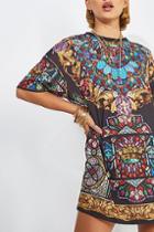 Topshop *stained Glass T-shirt Dress By Jaded London