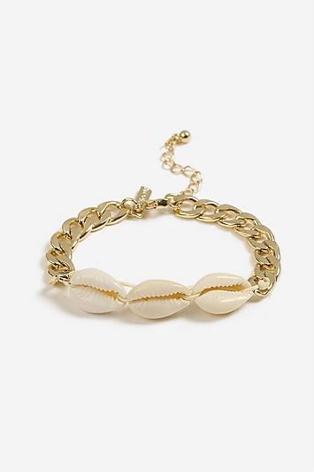 Topshop *shell Chain Bracelet