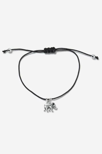 Topshop Engraved Elephant Bracelet