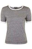 Topshop Burnout Contrast Tee