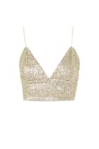 Topshop *pussy Cat Vintage Gold Crop Top By Wyldr