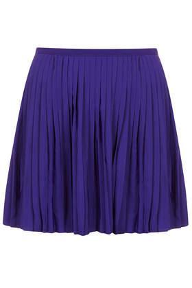 Topshop Blue Pleated Shorts
