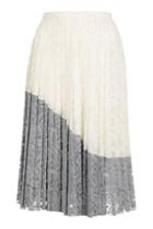 Topshop Lace Pleated Skirt