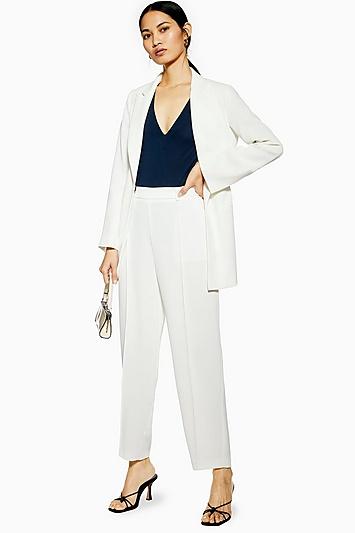 Topshop Twill Slouch Trousers