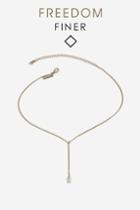 Topshop Stone Drop Choker Necklace