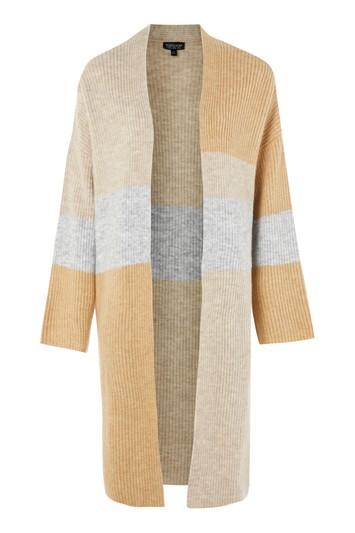 Topshop Patchwork Midi Length Cardigan