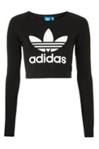 Topshop Cropped Long Sleeve Tee By Adidas Originals
