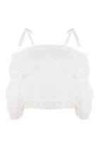 Topshop Lace Trim Layer Sun Top