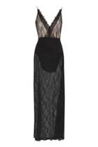 Topshop *plunge Lace Maxi Dress By Rare