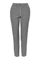 Topshop Gingham Cigarette Trousers