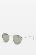 Topshop Metro Flat Lens Sunglasses