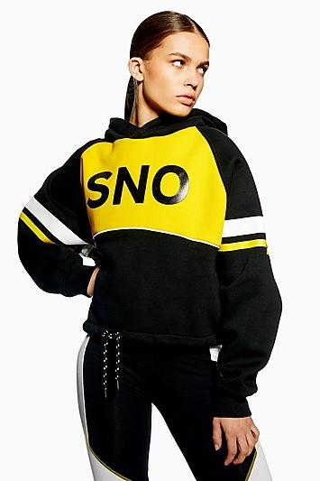 Topshop *yellow Hoodie By Topshop Sno