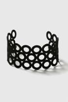 Topshop Suede Circle Choker Necklace