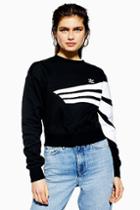 Topshop Swoop Crop Sweatshirt By Adidas
