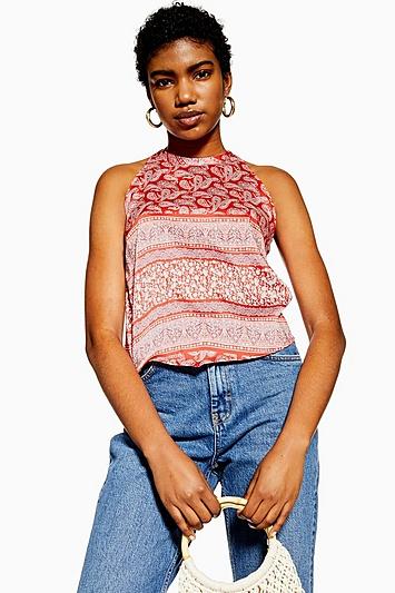 Topshop Scarf Hanky Top