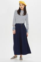 Topshop Tall Horn Button Palazzo Pants