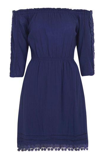 Topshop Pretty Off-shoulder Dress