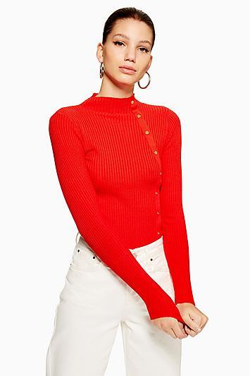 Topshop Side Button Jumper