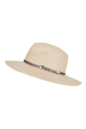 Topshop Wide Brim Western Trim Fedora