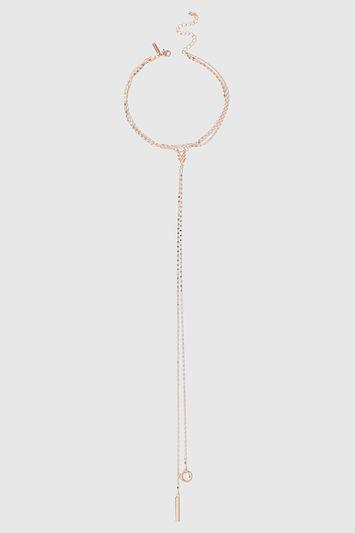Topshop Fine Choker Lariat Necklace