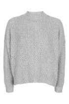 Topshop Petite Boxy Ribbed Knitted Jumper