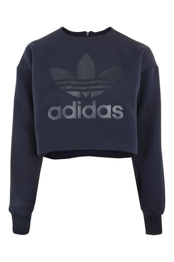 Topshop Crop Sweatshirt By Adidas Originals