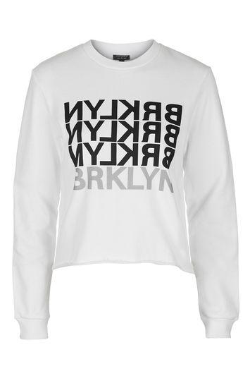 Topshop Brooklyn Reflective Sweatshirt