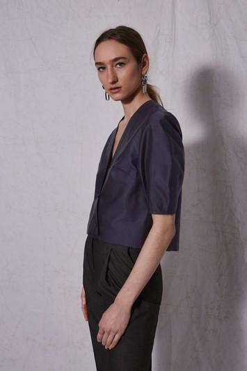 Topshop *puffer Sleeve Top By Boutique