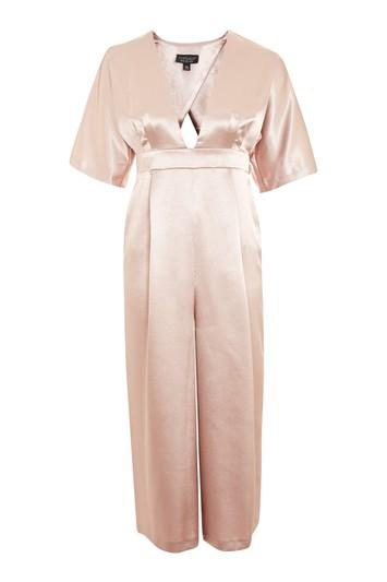 Topshop Satin Plunge Jumpsuit