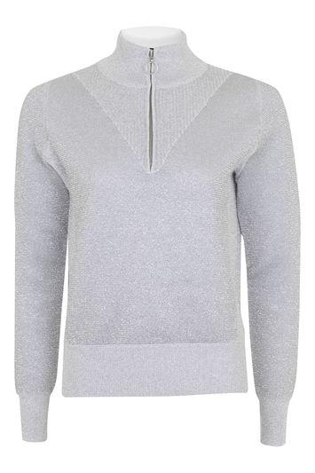 Topshop Compact Metallic Jumper