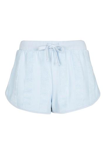 Topshop Toweling Stripe Shorts