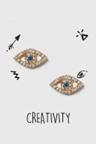 Topshop Creativity Eye Stud Earrings