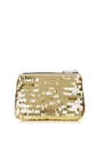 Topshop *gold Sequin Make-up Bag By Skinnydip
