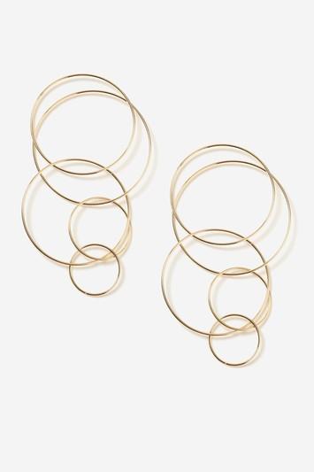 Topshop Multi Loop Drop Earrings