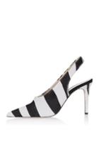 Topshop *slingback Zebra Shoes By Unique