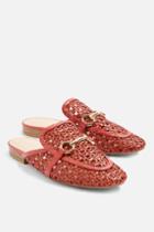 Topshop Liza Woven Loafer Mules