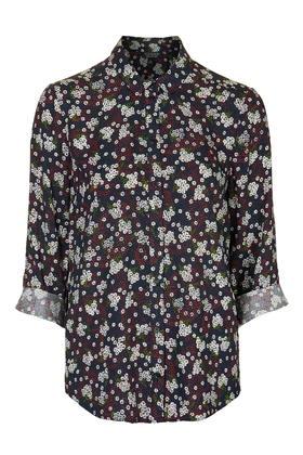 Topshop Polka Ditzy Casual Shirt